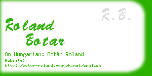 roland botar business card